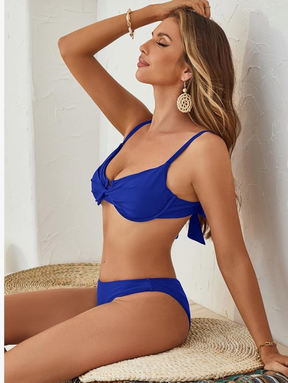 New With Tags Zaful Cobalt Twist Bikini Set Size Medium